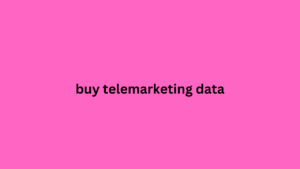 buy telemarketing data 