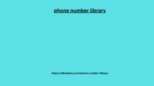 phone number library