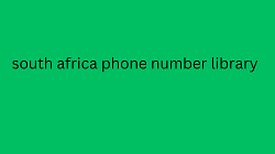 south africa phone number library