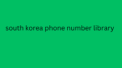 south korea phone number library