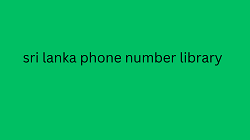 sri lanka phone number library