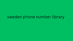 sweden phone number library