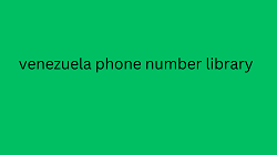 venezuela phone number library