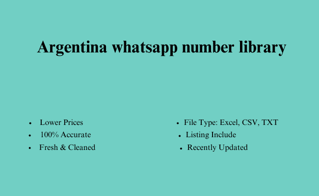 Argentina whatsapp number library