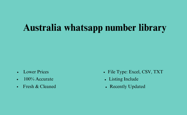 Australia whatsapp number library