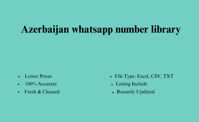 Azerbaijan whatsapp number library