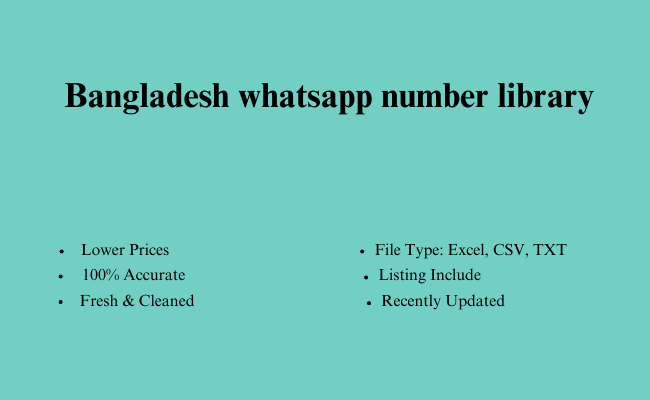 Bangladesh whatsapp number library