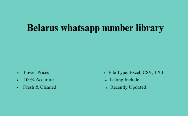 Belarus whatsapp number library