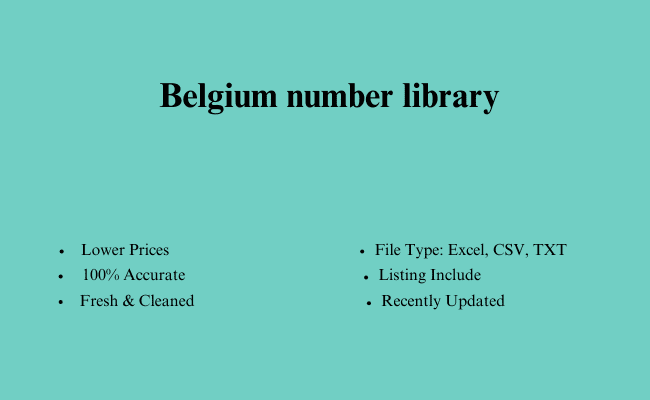 Belgium number library