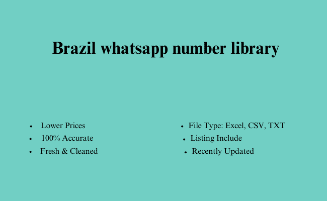 Brazil whatsapp number library