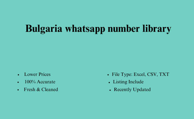 Bulgaria whatsapp number library