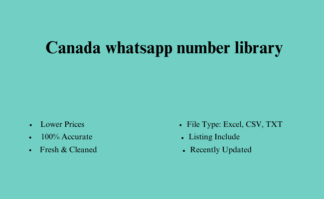 Canada whatsapp number library