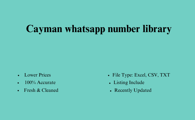 Cayman whatsapp number library