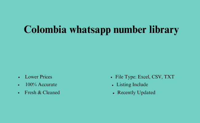 Colombia whatsapp number library