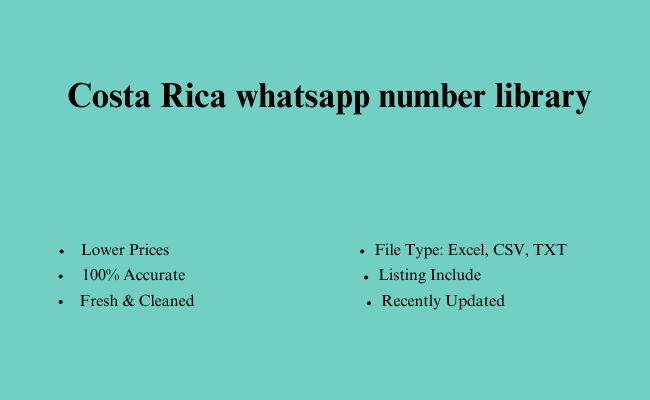 Costa Rica whatsapp number library