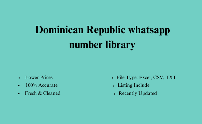 Dominican Republic whatsapp number library