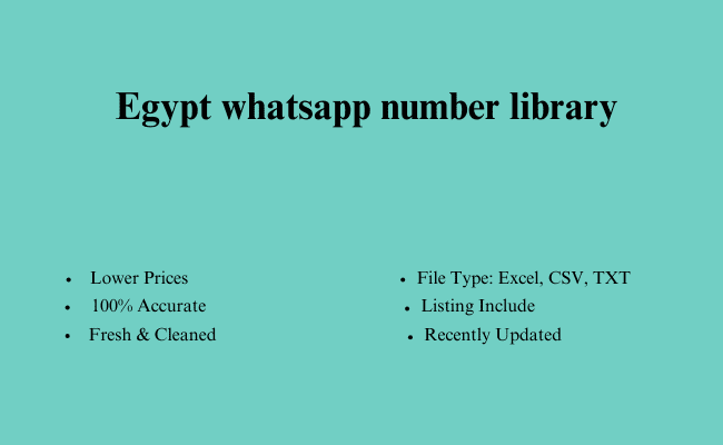 Egypt whatsapp number library