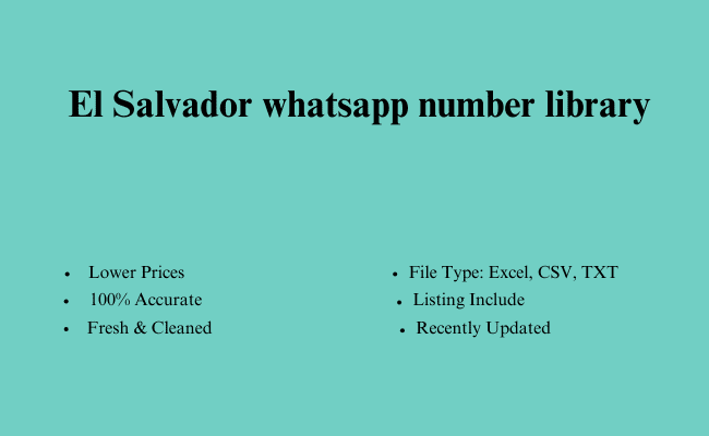 El Salvador whatsapp number library