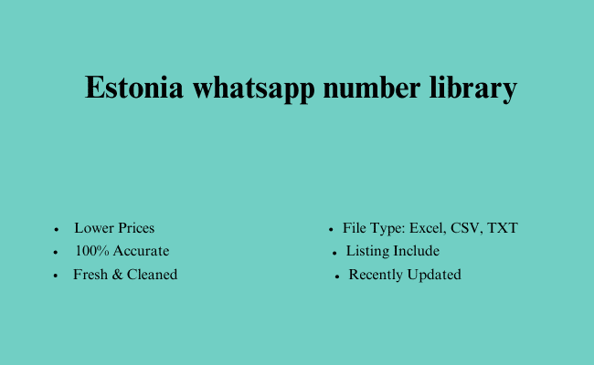 Estonia whatsapp number library