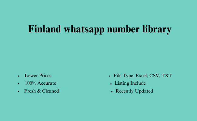 Finland whatsapp number library