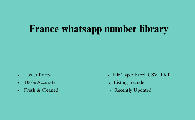 France whatsapp number library