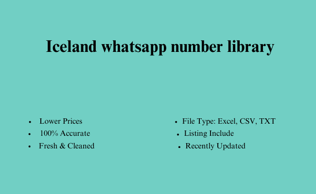 Iceland whatsapp number library