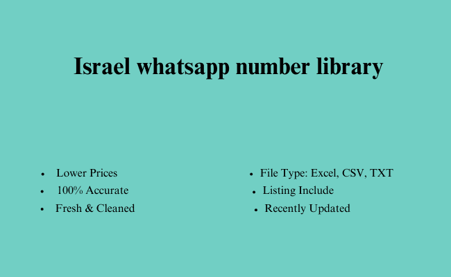 Israel whatsapp number library