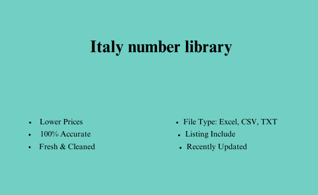 Italy number library