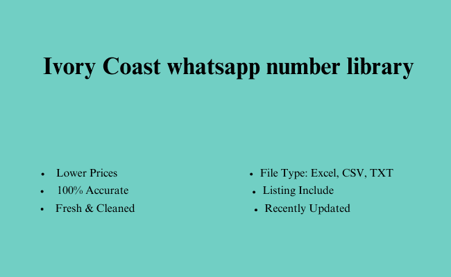 Ivory Coast whatsapp number library