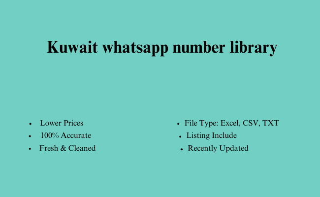 Kuwait whatsapp number library