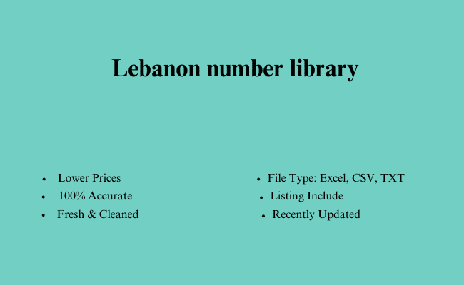 Lebanon number library