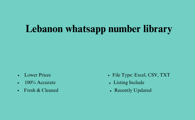 Lebanon whatsapp number library