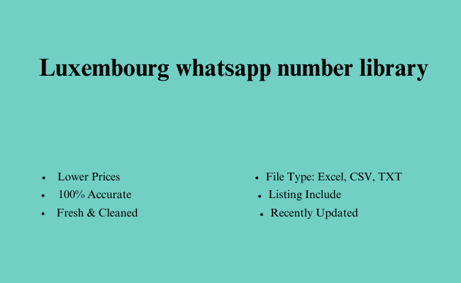 Luxembourg whatsapp number library