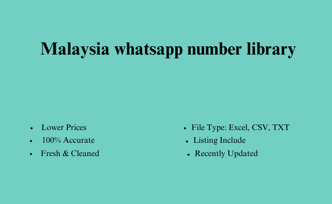 Malaysia whatsapp number library