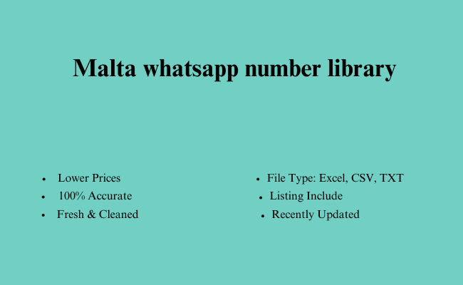 Malta whatsapp number library