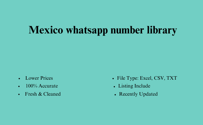 Mexico whatsapp number library