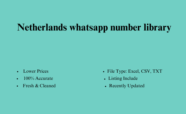 Netherlands whatsapp number library