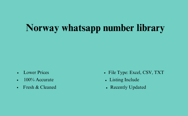 Norway whatsapp number library