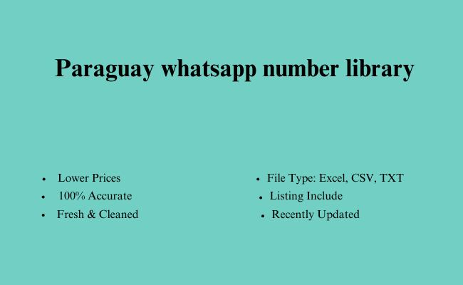 Paraguay whatsapp number library