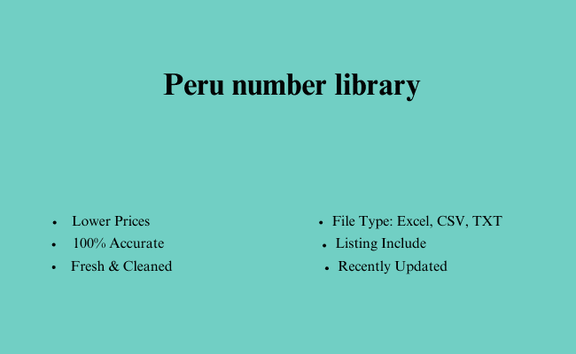 Peru number library