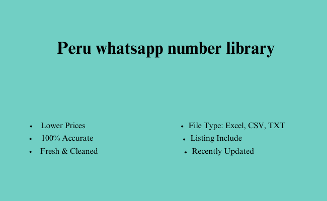 Peru whatsapp number library