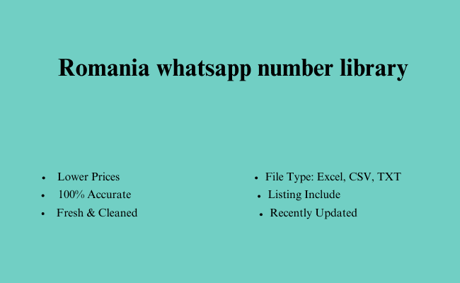 Romania whatsapp number library