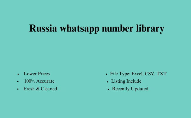 Russia whatsapp number library