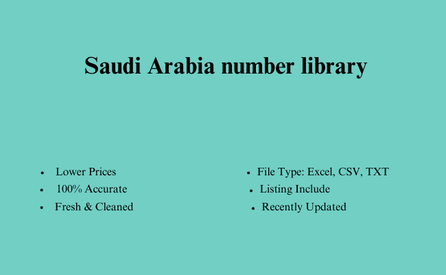 Saudi Arabia number library