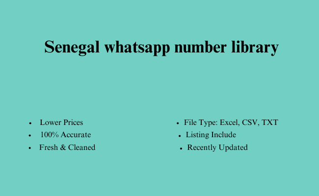 Senegal whatsapp number library