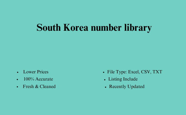 South Korea number library