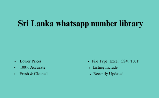 Sri Lanka whatsapp number library