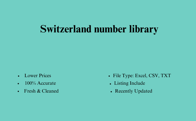 Switzerland number library