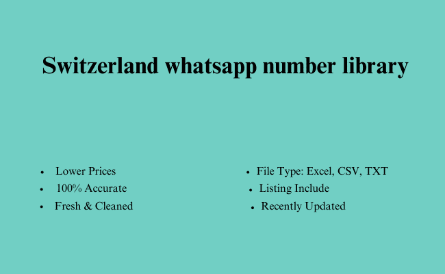 Switzerland whatsapp number library