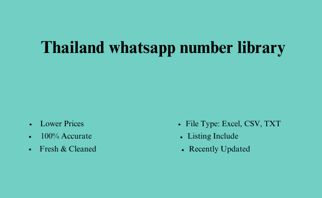 Thailand whatsapp number library